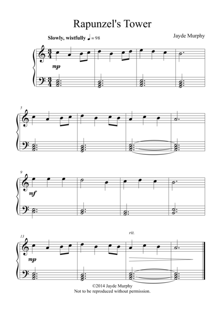 Rapunzels Tower Sheet Music