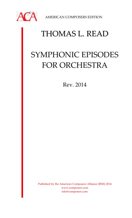 Free Sheet Music Read Symphonic Episodes For Orchestra