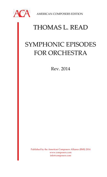 Read Symphonic Episodes For Orchestra Sheet Music