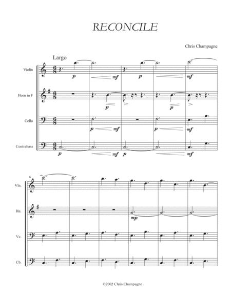 Reconcile Sheet Music