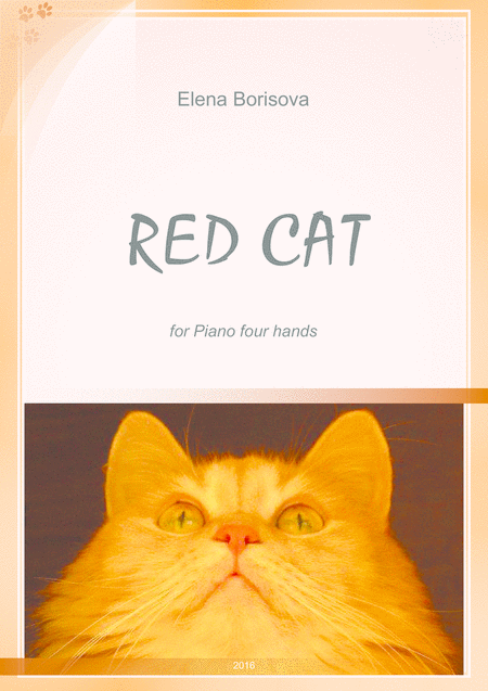 Free Sheet Music Red Cat For Piano 4 Hands