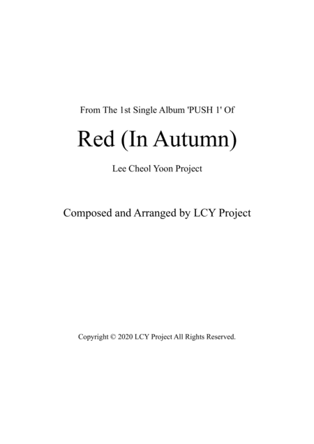 Free Sheet Music Red In Autumn