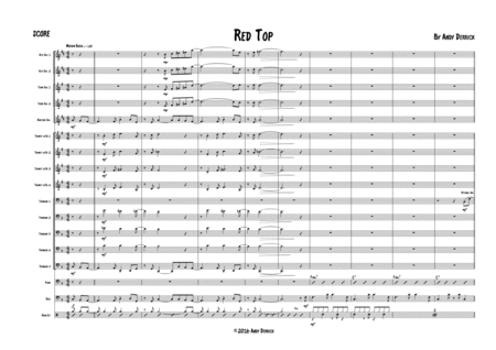 Free Sheet Music Red Top Trombone Feature For Big Band