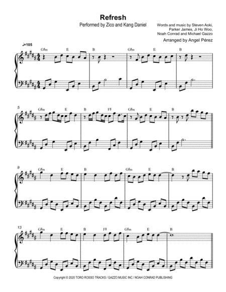 Free Sheet Music Refresh