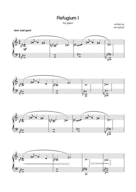 Refugium I Sheet Music