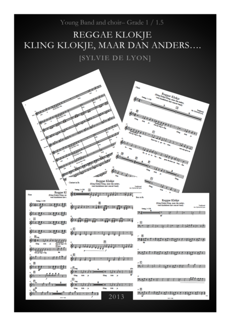 Free Sheet Music Reggae Klokje Kling Klokje Kling