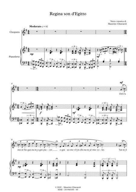 Free Sheet Music Regina Son D Egitto