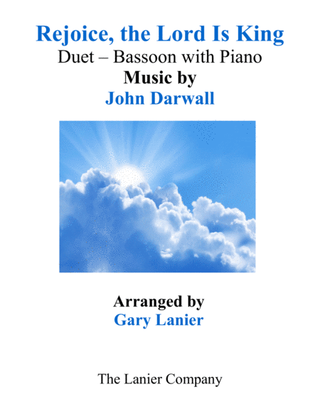 Rejoice The Lord Is King Bassoon With Piano Score Part Sheet Music