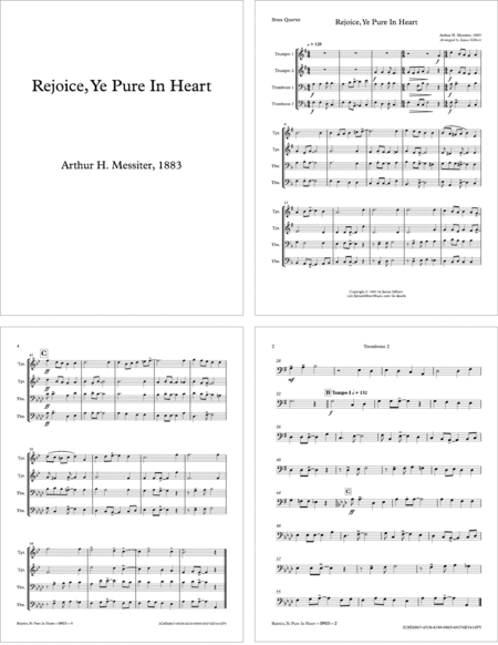 Rejoice Ye Pure In Heart Br03 Sheet Music