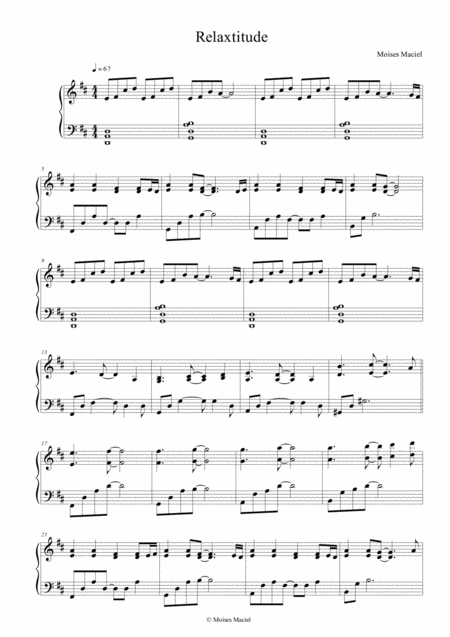 Relaxtitude Sheet Music