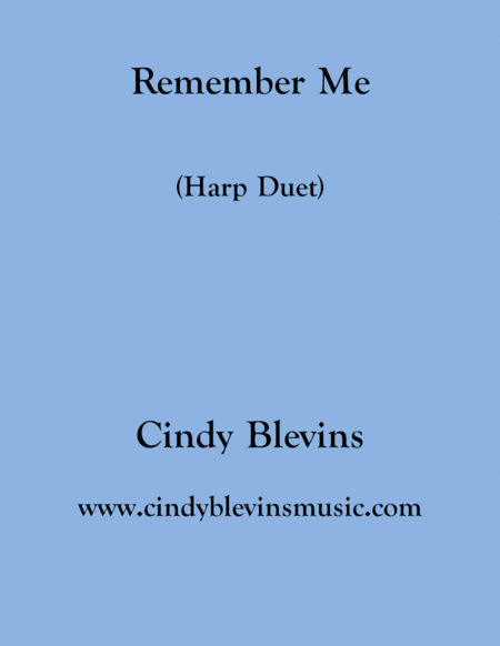 Remember Me Arranged For Harp Duet Sheet Music