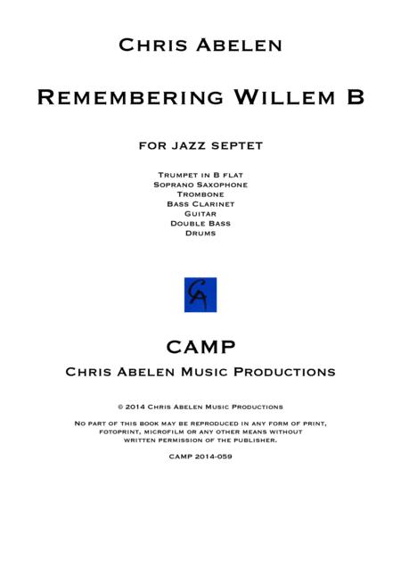 Free Sheet Music Remembering Willem B