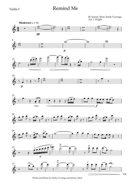 Remind Me Emily King Sheet Music