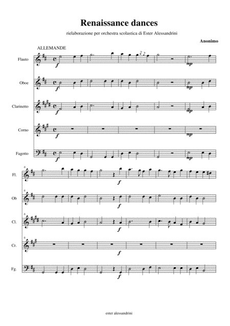 Renaissance Dances Sheet Music