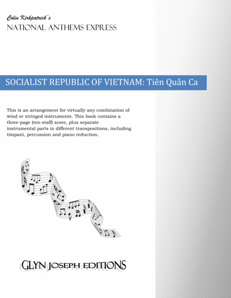 Republic Of Vietnam National Anthem Tin Qun Ca Sheet Music
