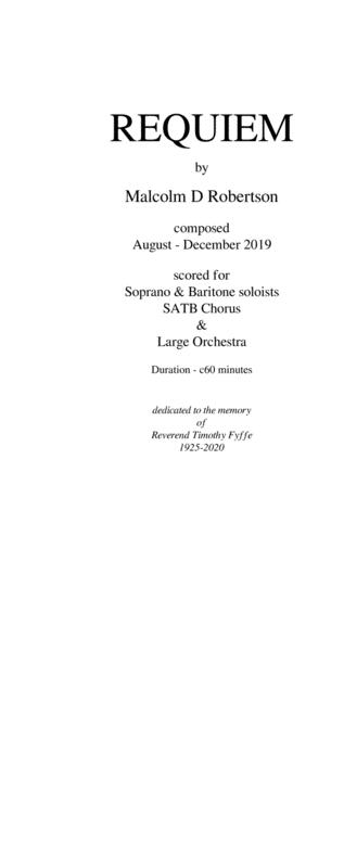 Free Sheet Music Requiem For Soloists Chorus Orchestra