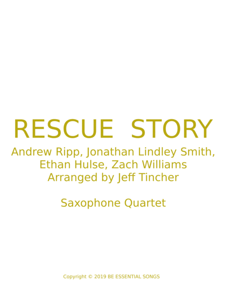 Free Sheet Music Rescue Story