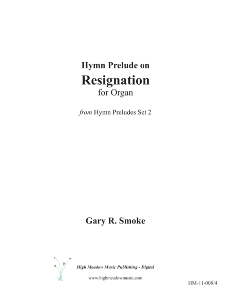 Resignation Sheet Music