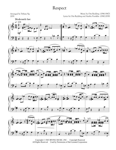 Free Sheet Music Respect For Carillon