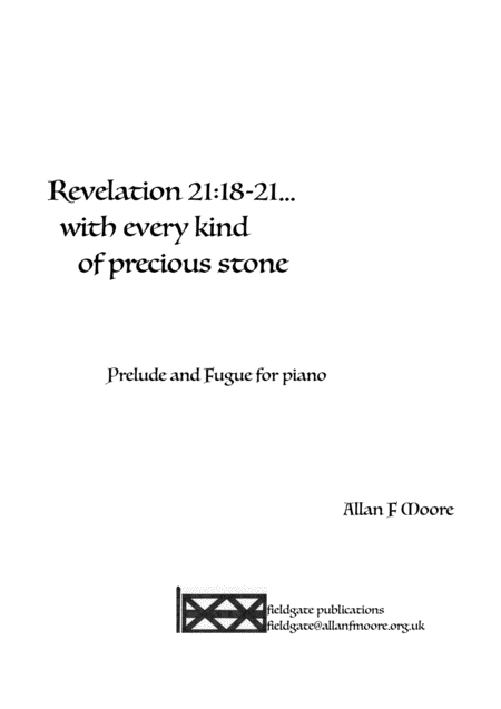 Revelation 21 18 21 Sheet Music