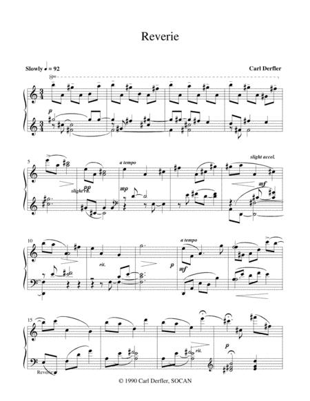 Free Sheet Music Reverie And Toccata