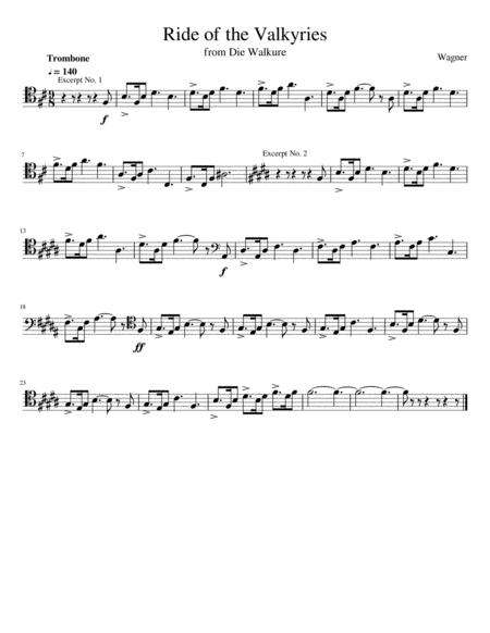 Ride Of The Valkaries From Die Walkure Sheet Music