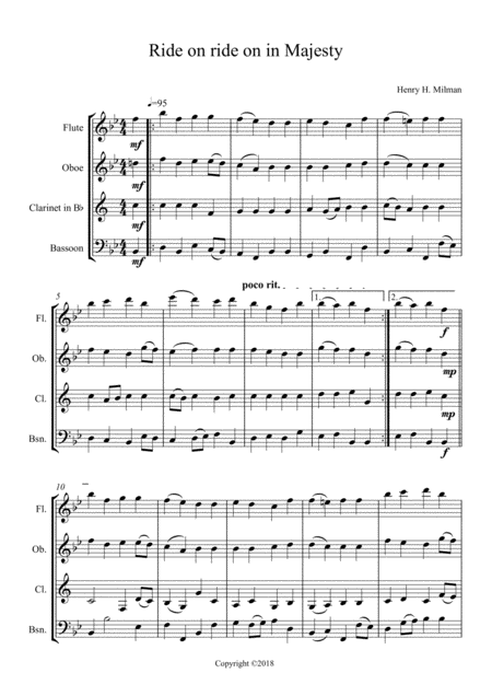 Ride On Ride On In Majesty Sheet Music