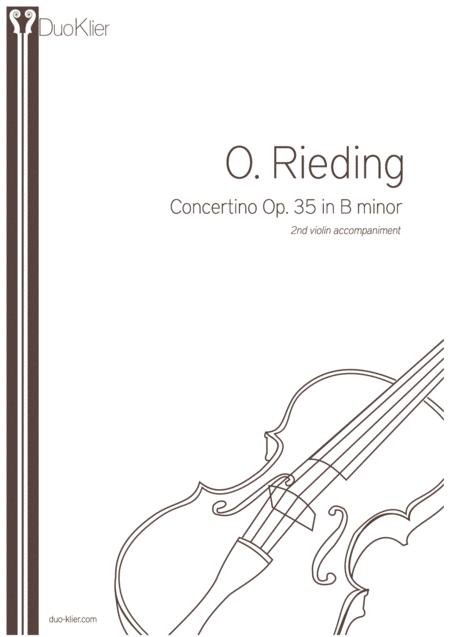 Rieding Concertino Op 35 In B Minor 2nd Violin Accompaniment Sheet Music