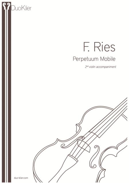 Ries Perpetuum Mobile 2nd Violin Accompaniment Sheet Music