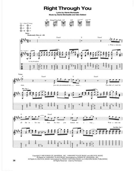 Right Through You Sheet Music