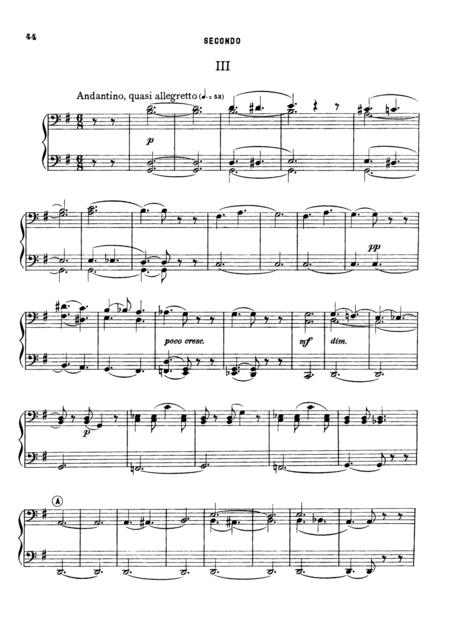 Free Sheet Music Rimsky Korsakov Sheherazade Iii For Piano Duet 1 Piano 4 Hands Pr833