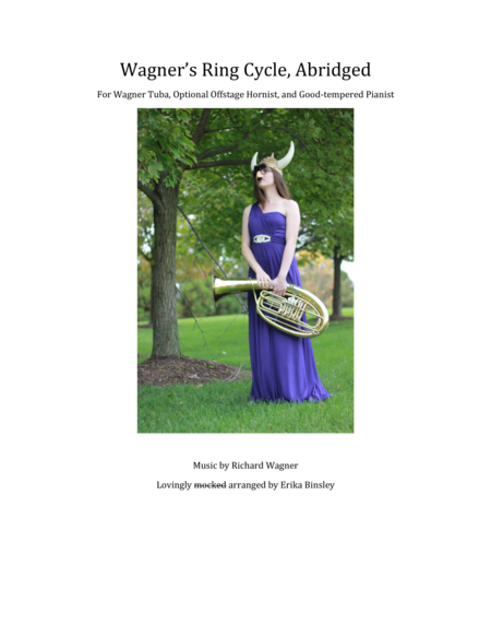 Ring Cycle Abridged For Wagner Tuba And Piano Sheet Music