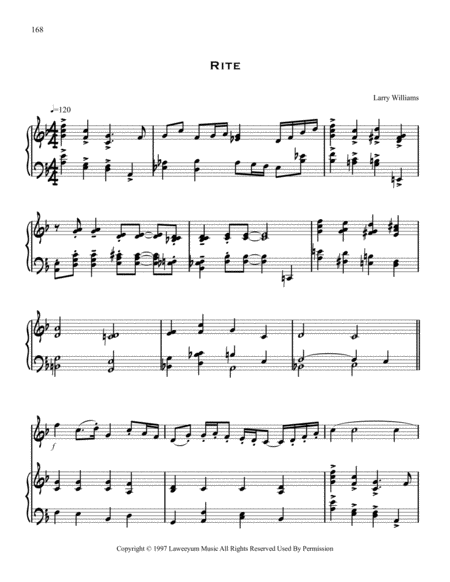 Rite Sheet Music