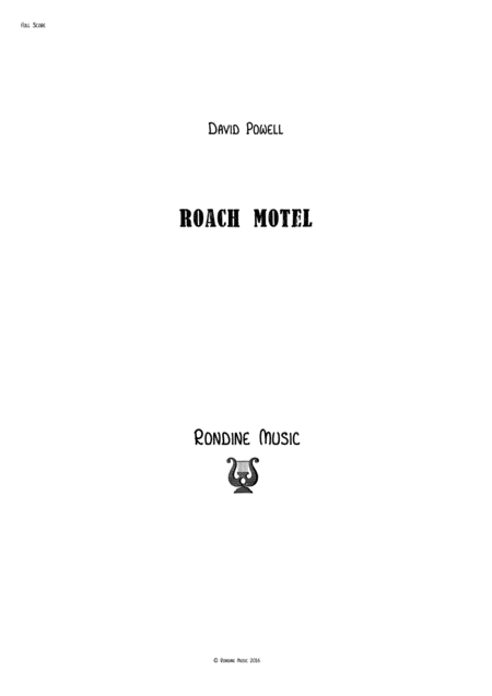 Free Sheet Music Roach Motel