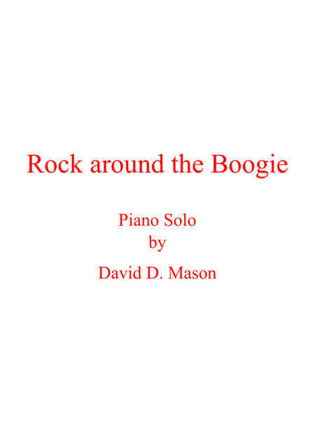 Rock Around The Boogie Sheet Music