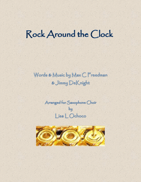 Rock Around The Clock For Saxophone Choir Sheet Music