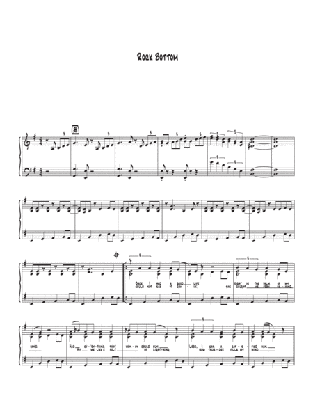 Rock Bottom Sheet Music