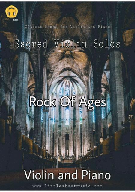 Free Sheet Music Rock Of Ages Sacred Violin And Piano