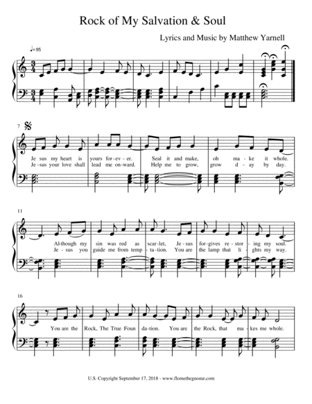 Rock Of My Salvation Soul Sheet Music