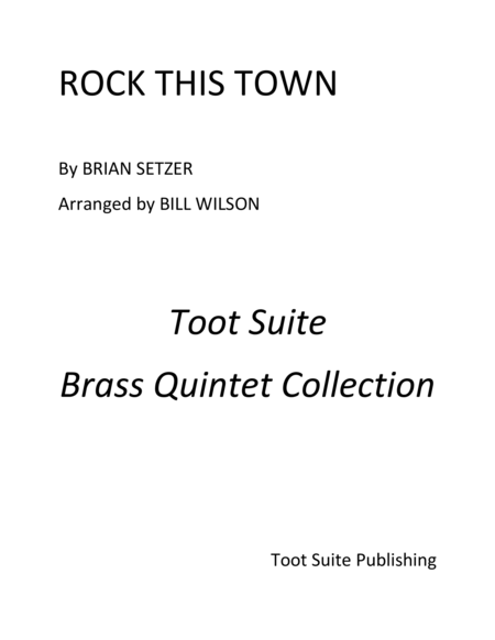 Rock This Town Sheet Music