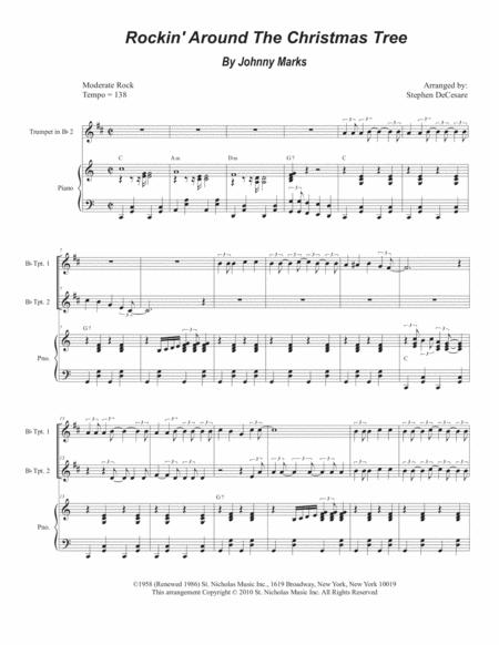 Rockin Around The Christmas Tree Duet For Bb Trumpet Sheet Music