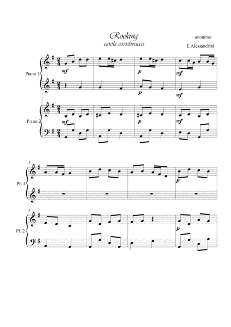 Rocking 4 Hands Sheet Music