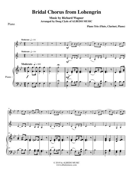 Free Sheet Music Rocking Oboe And Pianoforte