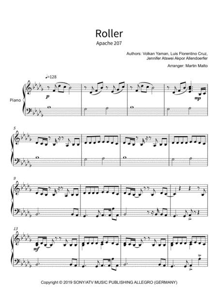 Roller Apache 207 Sheet Music