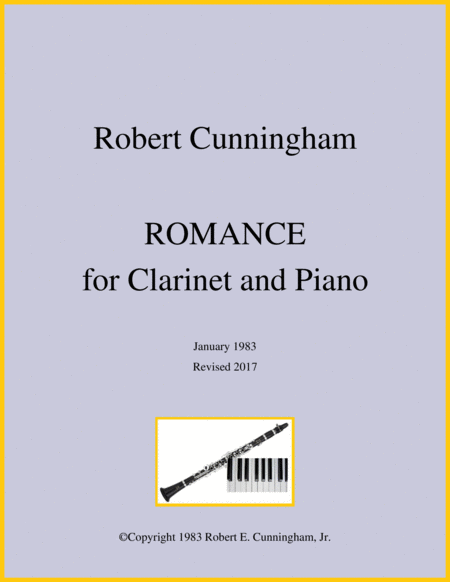 Free Sheet Music Romance For Clarinet And Piano