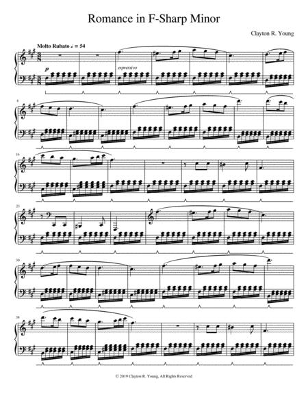 Free Sheet Music Romance In F Sharp Minor