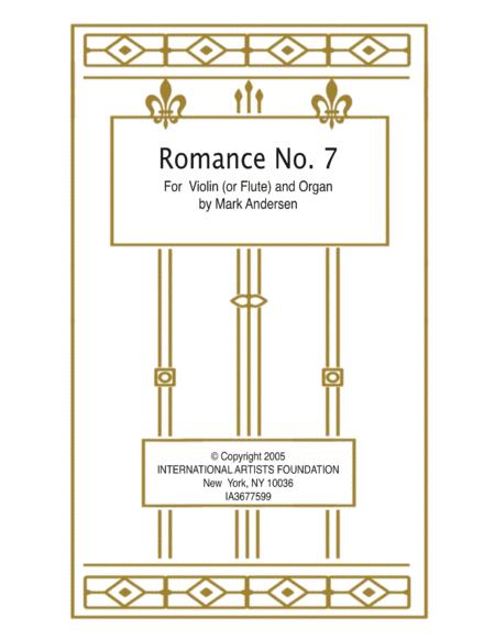 Free Sheet Music Romance No 7 For Violin And Organ