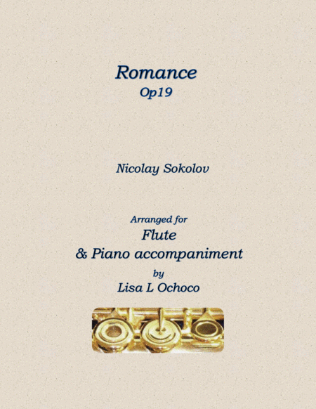 Free Sheet Music Romance Op19 For Flute And Piano