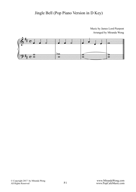 Free Sheet Music Romantic First Noel Jingle Bell Easy Fancy Piano Version With Chords