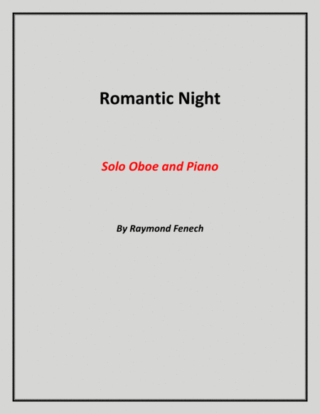 Free Sheet Music Romantic Night Solo Oboe And Piano